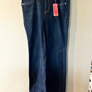Women's Classic Blue Straight Leg Jeans